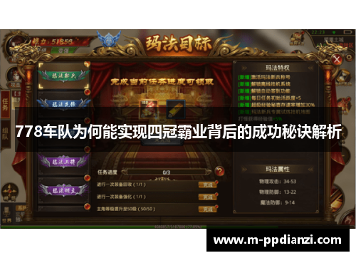 778车队为何能实现四冠霸业背后的成功秘诀解析